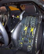 Lamborghini roll bar and 5 point safety belts with fire suppression